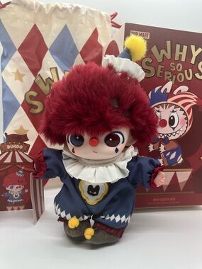 DIMOO Flame Clown - Pop Mart, Why So Serious Series Plush Pendant, Confirmed